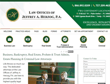 Tablet Screenshot of jherzoglaw.com